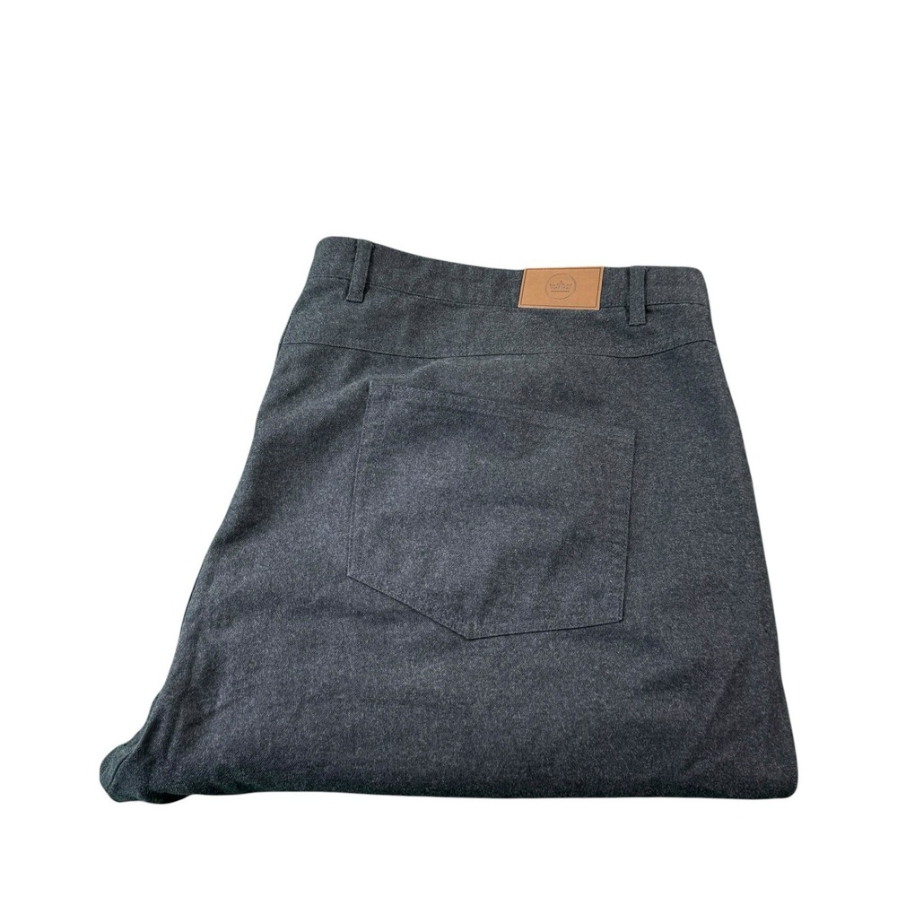 Peter Millar Mountainside Gray Flannel Cotton 5 Pocket Pant Size 52x28